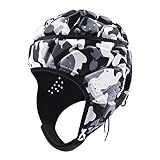 HUIOP Capacete De Goleiro Ajustável Para Esportes Futebol Rugby Capacete De Goleiro Protetor De Cabeça Capacete De Goleiro