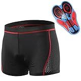 HUIOP Homens Ciclismo Roupa Interior Shorts Respirável Gel Acolchoado MTB Ciclismo Calções Calções De Ciclismo
