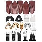 HUIOP Lâminas De Ferramenta Oscilante Kit De Acessórios De Lâminas De Serra Multiferramentas 66PCS Para Corte De Metal Madeira E Plástico