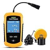 HUIOP LCD Tela Colorida Portátil Wired Fish Finder 100 M Profundidade Sonar Sonar Eco Soundfinder Localizador De Peixes