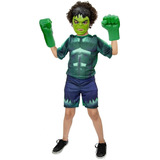 Hulk Com Luvas E Mascara Infantil