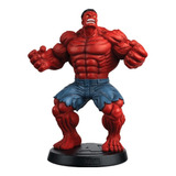 Hulk Vermelho Especial Marvel Eaglemoss 17 Cm Resina Metalic