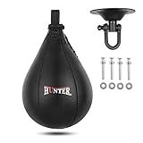 Hunter Speed Ball Boxe Couro De Vaca MMA Muay Thai Treinamento Punching Dodge Striking Bag Kit Pendurado Giratório Treino