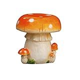 HUOQILIN Banquetas E Cadeiras De Cogumelo Colorido Escultura De Fibra De Vidro Jardim Ao Ar Livre Produtos De Decoração De Pátio Dos Desenhos Animados Decoração Casual Cor D 
