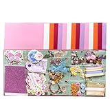 Huralona Kit De Cartões De Felicitações DIY Feito à Mão Inclui 15 Cartões Em Branco E 15 Envelopes Coloridos Com Acessórios De Decoração Para Artesanato Aniversário Ação De Graças Natal Casamento Convite Para Fazer Cartões Estilo 6