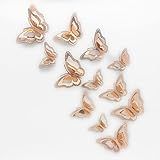 HUSGA Decoração De Parede De Borboleta Decoração De Bolo De Borboleta Em 3 Tamanhos Design Oco Tridimensional Borboleta Pendurada Para Chá Temático De Jardim Festa De Chá De Formatura Casamento