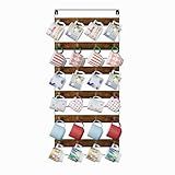 Huxitocan Suportes De Caneca Para Parede Suporte De Caneca De Café Para Pendurar 24 Canecas Suporte De Caneca De Café De Madeira Rústica E Ferro Pacote Com 3 Para Cozinha Casa Bar De Café