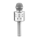 Huxspoo Microfone De Karaokê Bluetooth Sem