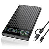 HWAYO Disco Rígido Externo Portátil De 2 5 Polegadas De 1 TB Com Tela LCD HD USB 3 1 3 2 Tipo C Armazenamento HDD Para PC Desktop Laptop Mac OS Xbox One PS4 PS5