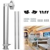 HWHongRV Kit De Pernas De Mesa Ajustáveis Pernas Telescópicas De 50 A 76 Cm Com 2 Peças De Trilho Deslizante Suporte De Pernas De Mesa De Trailer Dobrável De Liga De Alumínio Para Trailer Pontão 