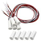 Hxchen RC 35 NC NO Wired Magnetic Door Window Contact Sensor Switch Sensor De Contato Alarme Interruptor Magnético Reed Branco 5 Conjuntos 