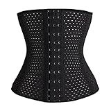 HXSZWJJ Espartilhos Modelador De Cintura Cinta Emagrecedora Cinto Modelador Corporal Com Barbatanas De Aço Feminino Pós-parto Fitness Bainha -cor- Preto- Tamanho- P--