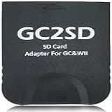 Hyamass GC2SD Storage Save Gamecube Memory Card Adapter Micro SD Card Adapter TF Card Reader Plug And Play Portable Professional Game Console Micro Storage Card Adapter For Wii And Gamecube-GC -Black-