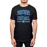 Hybrid Sports NFL Football Arch Camiseta Adulta Oficialmente Licenciada Para Fãs De Manga Curta Para Homens E Mulheres Carolina Panthers Preto G