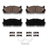 HYFTJYZ HZ1293 Conjunto De Pastilhas De Freio A Disco De Cerâmica Frontal Premium Compatível Com Lexus ES300h ES350 Toyota Avalon Camry
