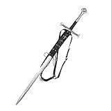 HZMAN Espada De Couro Renascentista Medieval Espada Sapo LARP Acessório De Fantasia Alça De Ombro Espada Sapo Cinto Traseiro Preto Adjustable