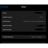 iPad Pro M2 4a Ger 128 Gb. Garantia Apple Até Ago2024!!!