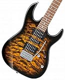 Ibanez Guitarra Elétrica GRX De 6 Cordas De Corpo Sólido Direita Sunburst Completa GRX70QASB 