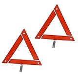 Ibasenice 6 Peças Sinal De Aviso Jogo De Triângulo De Carro Refletor De Triângulo De Carro Triângulo De Segurança Rodoviária Triângulo De Desagregação Kit De Emergência Automático Plástico