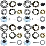 IBroPrat 4Sets 5200 6000 Lb Lb Kits De Rolamentos De Eixo De Reboque De Barco 25580 15123 Kits De Rolamentos 21333Tb 10 10 E 22333Tb 10 36 Retentores De Graxa Tampas De Poeira De 2 44 E Pinos De F
