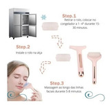 Ice Roller Massageador Drenagem Facial Crioterapia Anti ruga Cor Rosa