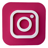 Ícone Instagram Placa Redes Sociais Decorativa