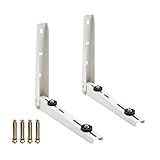 ICOOL Suporte De Montagem Em Parede Mini Split 21 7 Lx 15 7 H Para Compressores De Bombas De Calor De Condicionadores De Ar Sem Dutos Universais De 7000 36000 Btu Suporte De Condensador Dobrável P