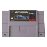 Id 174 Nigel Mansell F1 Original Snes Super Nintendo