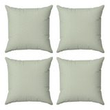 Id Decor Kit 4 Capas Almofadas Decorativas Lisas 45x45 Cor Bege