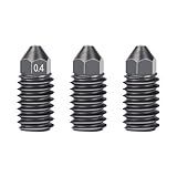 IdeaFormer 3Pcs 0 4mm Bicos De Aço Temperado Para Bambu Lab A1 A1 Mini A1 Extrusora Hotend Bico De Substituição Para Bambu Labs A1 A1 Mini Impressoras 3D