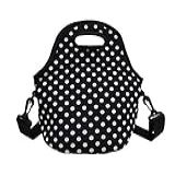Ideal Produtos Ortopédicos Lancheira Bolsa Térmica Neoprene Bolinha Preto