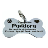 Identificação Para Cachorro E Gato Personalizado Nome E Tel