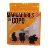Identificador Marcador Copo Bebida C 6 Peças Gato Gatinho