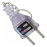 Identificador Portátil De Tensão Para Tomada 110v 220v Chaveiro Teste De Voltagem Profissional Eficiente Com Led Indicador Bivolt