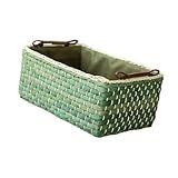 Ieudns Cesta De Tecelagem De De Milho, Recipiente Para Artigos Diversos Feito à Mão, Organizador De Mesa Versátil, Organizador De Armário Para Gavetas, Pequeno