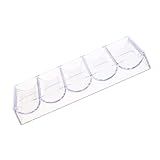 Ifundom Vitrine Transparente Caixa 1 Unidade Porta Fichas Rack Fichas Acrílico Bandeja Fichas Rack Exibição Fichas Poker Fichas Pôquer Antigas Vitrine Chips Com Tampa Suporte Rack Cinzeiro