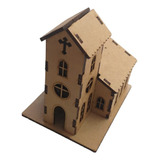 Igreja M Para Decoração E Maquetes Mdf Crú