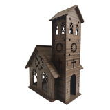 Igrejinha Madeira Mdf Maquete