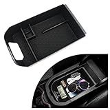 Ihotder Organizador De Console Central Com Suporte De Moedas De Carro, Bandeja De Console Central Com Vários Compartimentos Sem Interferir No Carregamento Do Carro, Organizador De Console Central