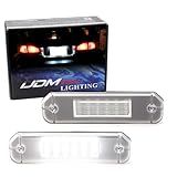 IJDMTOY Conjunto De Luz De Placa De Licença LED 18 SMD Compatível Com Honda 1996 2000 Gen6 Civic Coupe Del Sol Hatchback 1993 1997 Substitui Lâmpadas Incandescentes OEM