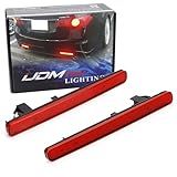 IJDMTOY Lente Vermelha 48 SMD Luzes Refletoras De Para Choque Compatíveis Com Acura TSX 09 14 Euro Accord Funcionam Como Lanternas Traseiras Freio E Neblina Traseira