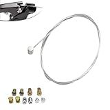 Ijuicy Kit De Cabo Do Acelerador De Motocicleta- Kit De Reparo De Cabo Flexível De 129-5 Cm- Cabo De Freio De Embreagem Do Acelerador De Emergência- Cabo Universal Do Acelerador Com Extremidades- Para