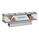 Ilha Dupla Acao Gesv 2 90c Branco Vidro Curvo 220v Gelopar