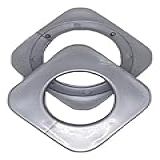 Ilhos 28mm Quadrado Titânio Pvc 100 PEÇAS