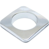 Ilhós Argola Redondo Quadrado Pacote 50pares Cromado Cortina Cor Cromado Quadrado