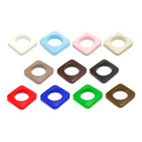 Ilhós Para Cortina Quadrado Diversas Cores kit 100 Pares