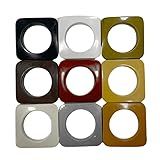Ilhos Quadrado Para Cortina De Varão Simples Ou Grosso 28mm 20 Pares -CEREJEIRA-