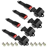 ILSKW Conjunto De 4 Cintos De Segurança Para Carrinhos De Golfe Com Ajuste Universal Retrátil 119 Cm Para EZGO TXT RXV Yamaha Club Car DS