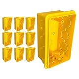 Ilumi Kit 10 Caixa De Luz 4x2 Reforçada Para Tomada E Interruptor Ilumi Cor Amarelo