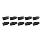 Ilumi Kit 10 Plug Pino Femea 10a 2P 250v Ilumi Cor Preto